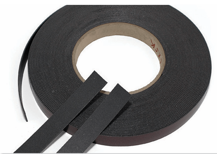 Intumescent fire seal installed in steel door frame