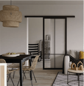 Steel Fire rated sliding door system