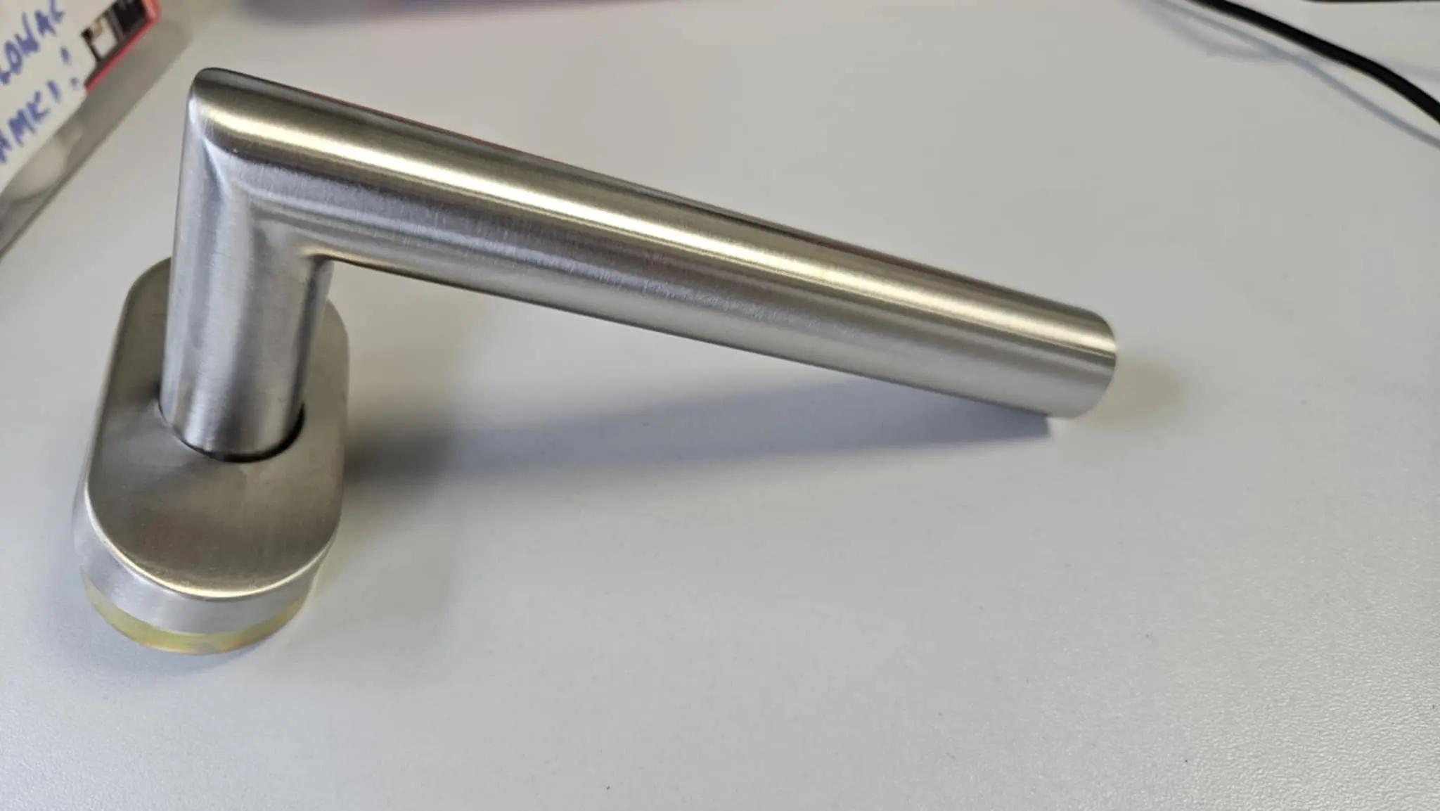 Silver handle For Fire Rated Steel Doors