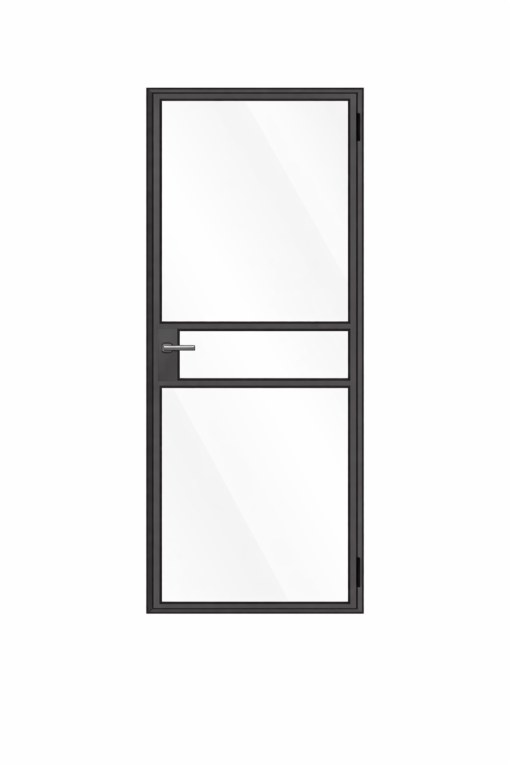 Made-to-measure single internal steel door